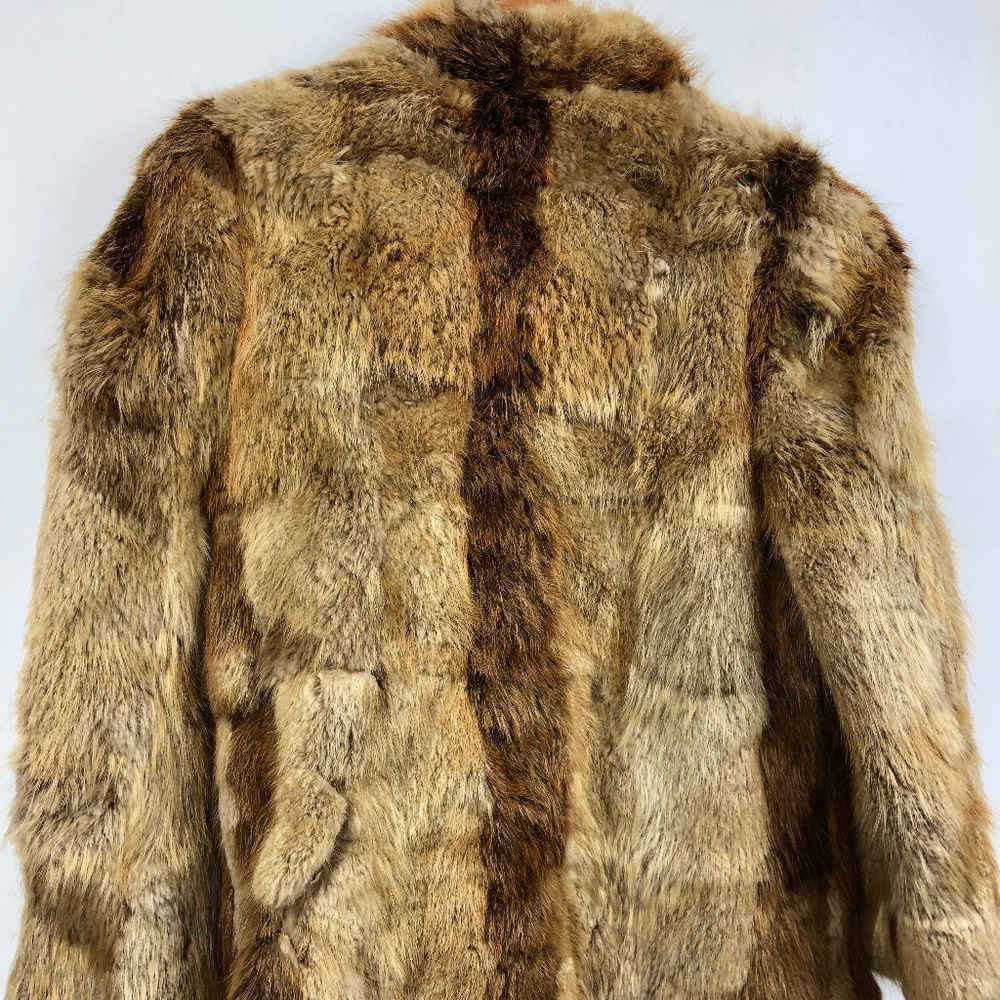 WILSONS Beaver Fur Brown Coat jacket Size S-M - Picture 4 of 8